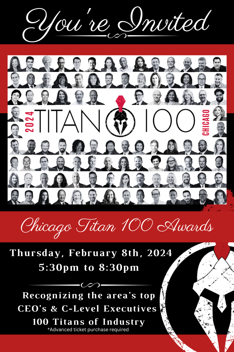 2024 Chicago Titan 100 Awards Invite